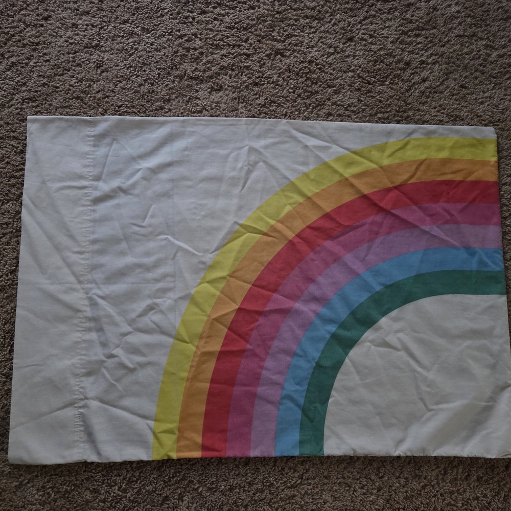 Vintage Rainbow Pillowcase